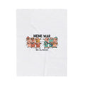 Meme War Plush Blanket | Disco Florals, Retro Paisley Throw