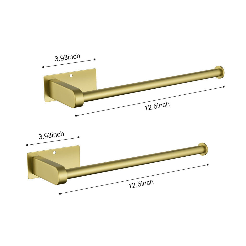 2 Pack Paper Towel Holder Wall Mount, Self-Adhesive or Drilled Paper Towel Holder Under Cabinet. Suitable for kitchen, bathroom, pantry