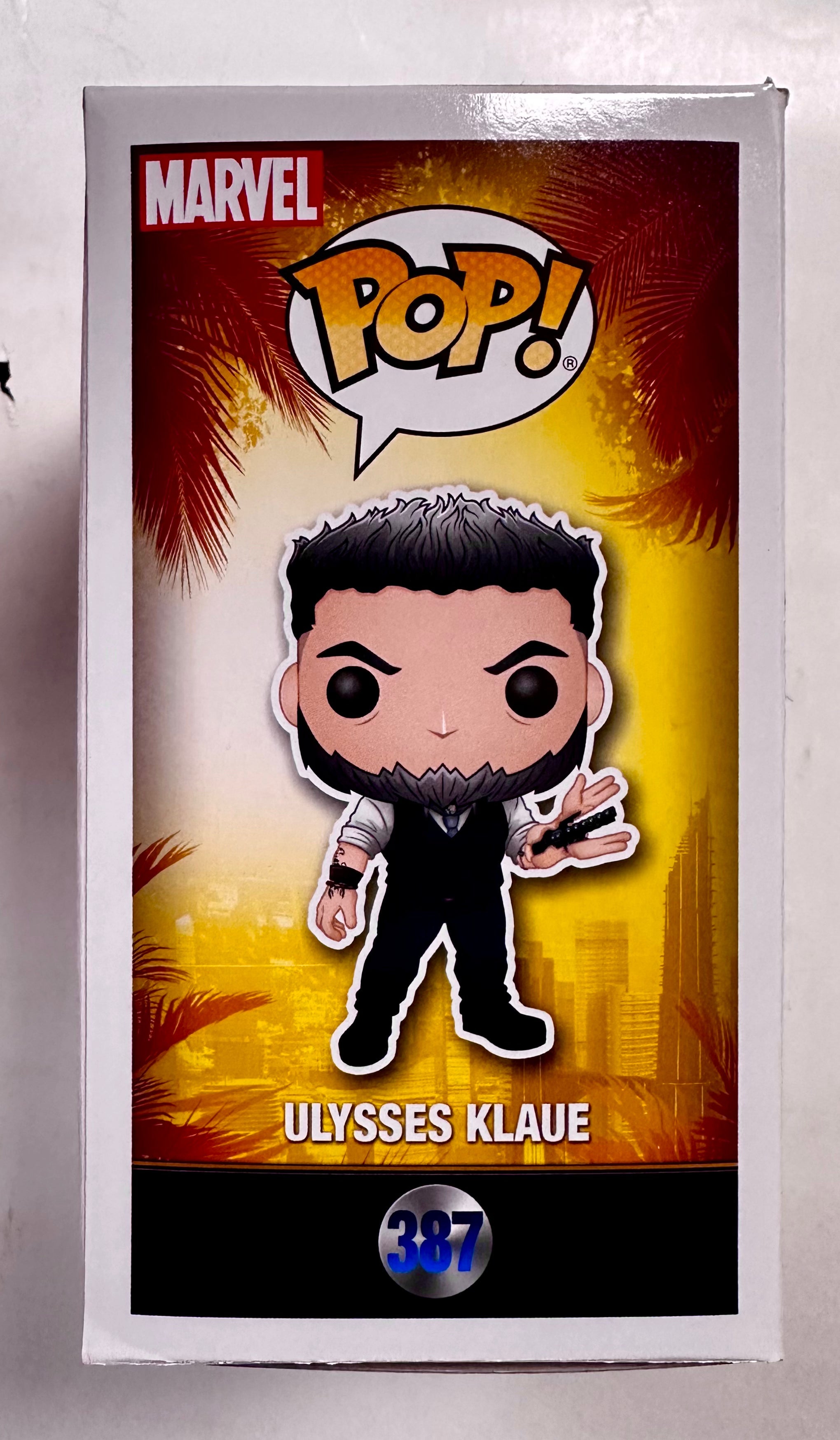 Andy Serkis Signed Marvel Ulysses Klaue 2018 Vaulted Funko Pop! #387 JSA COA