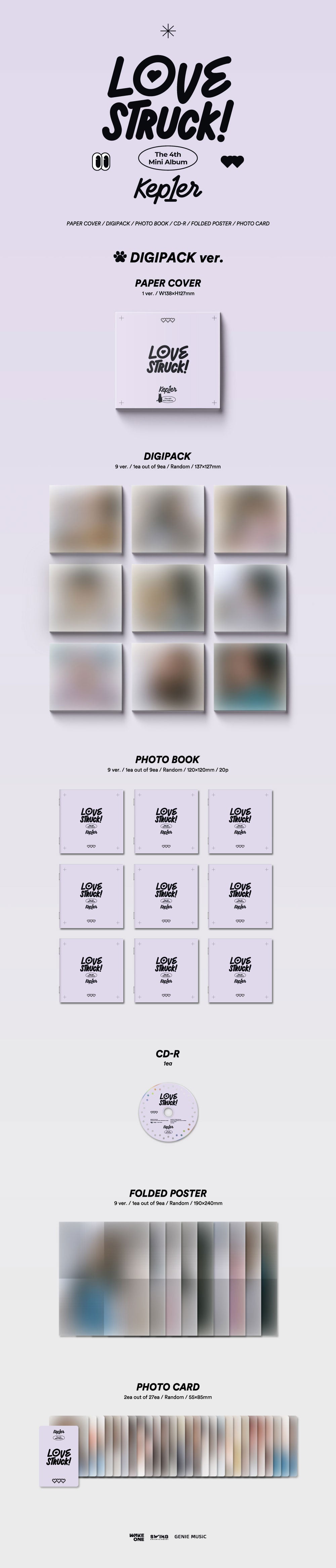 Kep1er 4th Mini Album - Lovestruck! (Digipack Version)