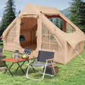 4-6 People Inflatable Camping Tent with 4 Mesh Screen Windows and 2 Doors