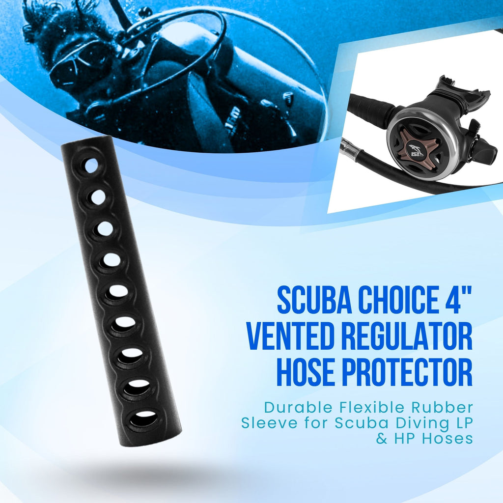 Scuba Diving 4" Long Vented Regulator Hose Protector