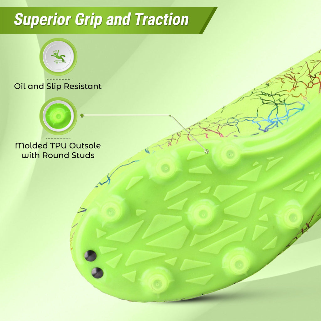 Vizari Zodiac JR Kids Firm Ground (FG) Soccer Cleats – Green, Youth Sizes 8C–6Y