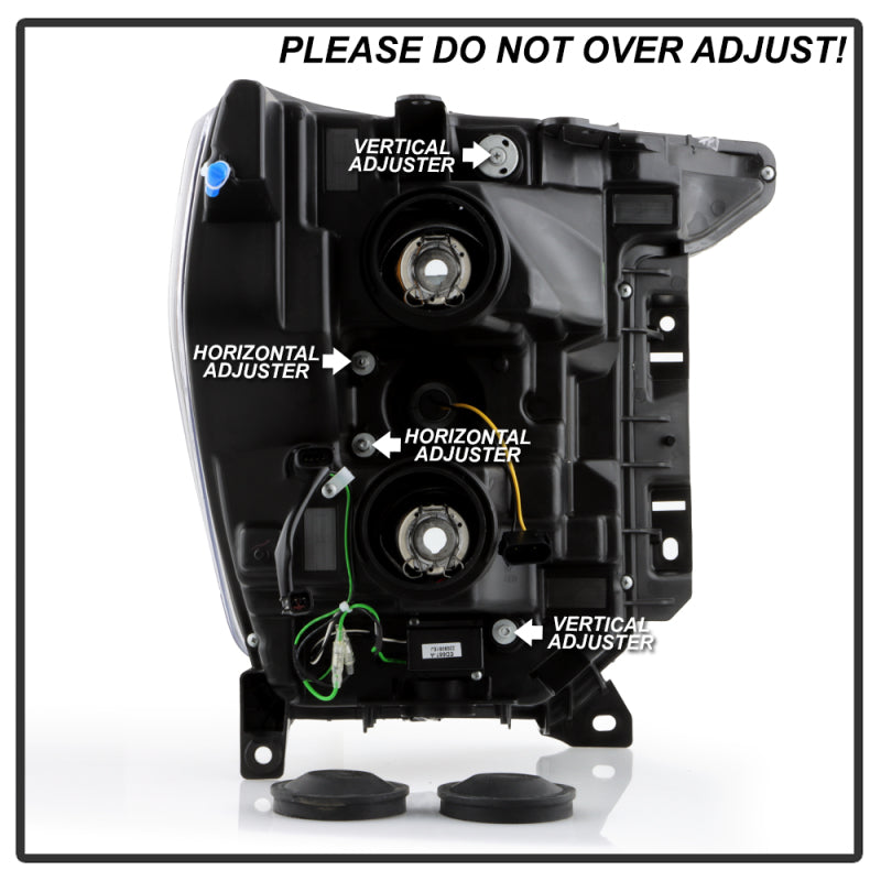 SPYDER Signature 20-21 Ford F150 (Halogen Model) Proj. Headlights - Black (PRO-YD-FF15021HALSI-BK) 5088703