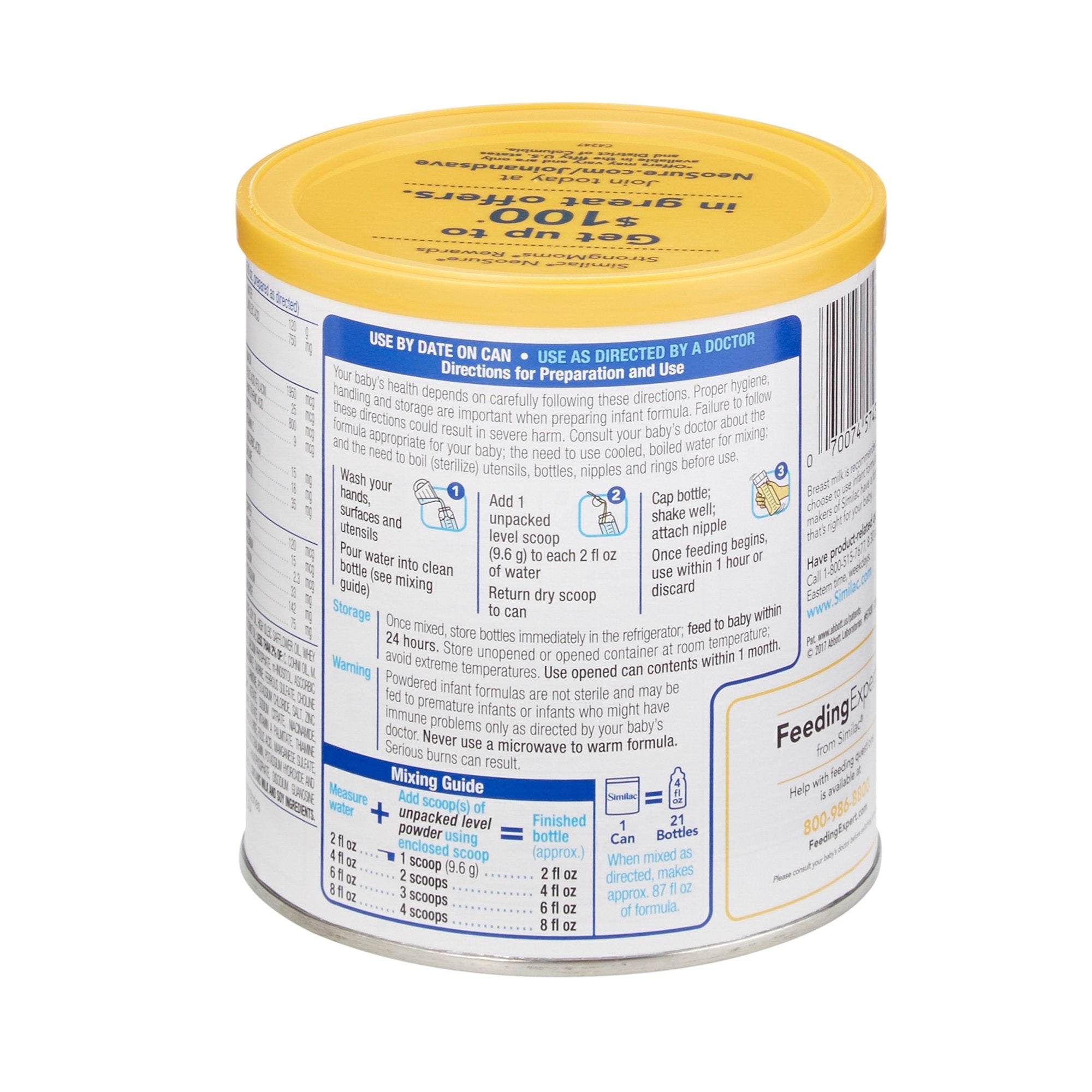 Similac® NeoSure® Powder Infant Formula, 13.1-ounce can 57430