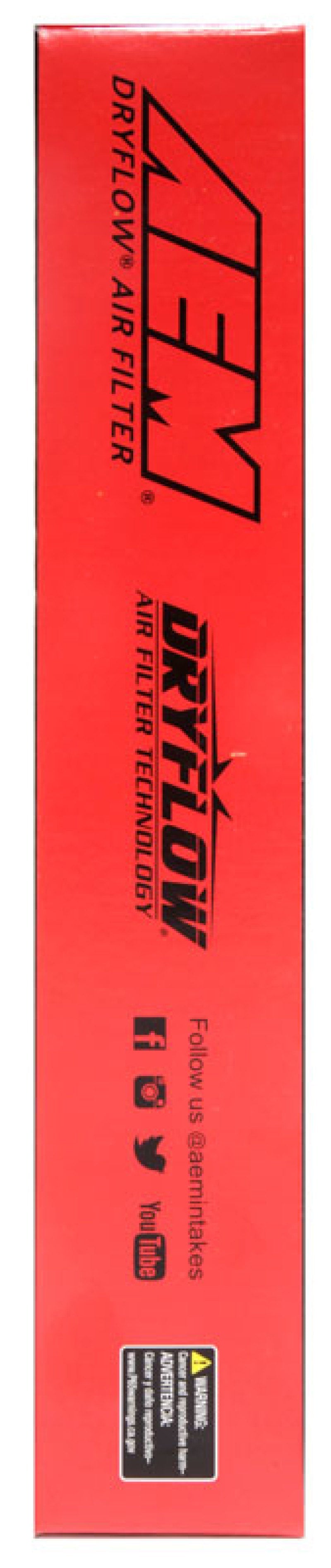 AEM Induction AEM 12-20 Toyota 86/GT86 2.0L DryFlow Air Filter 28-20300