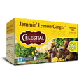 Celestial Seasonings Jammin' Lemon Ginger Herbal Tea, Caffeine-Free, 20 Bags, Case of 6