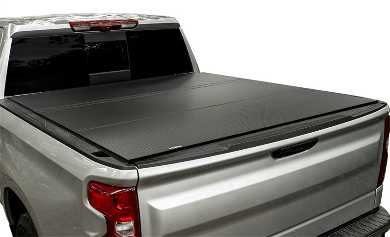 Access LOMAX Tri-Fold Cover 2019+ Chevrolet/GMC - 5ft 8in Bed - Carbon Fiber (w/o Storage Box) B5020079