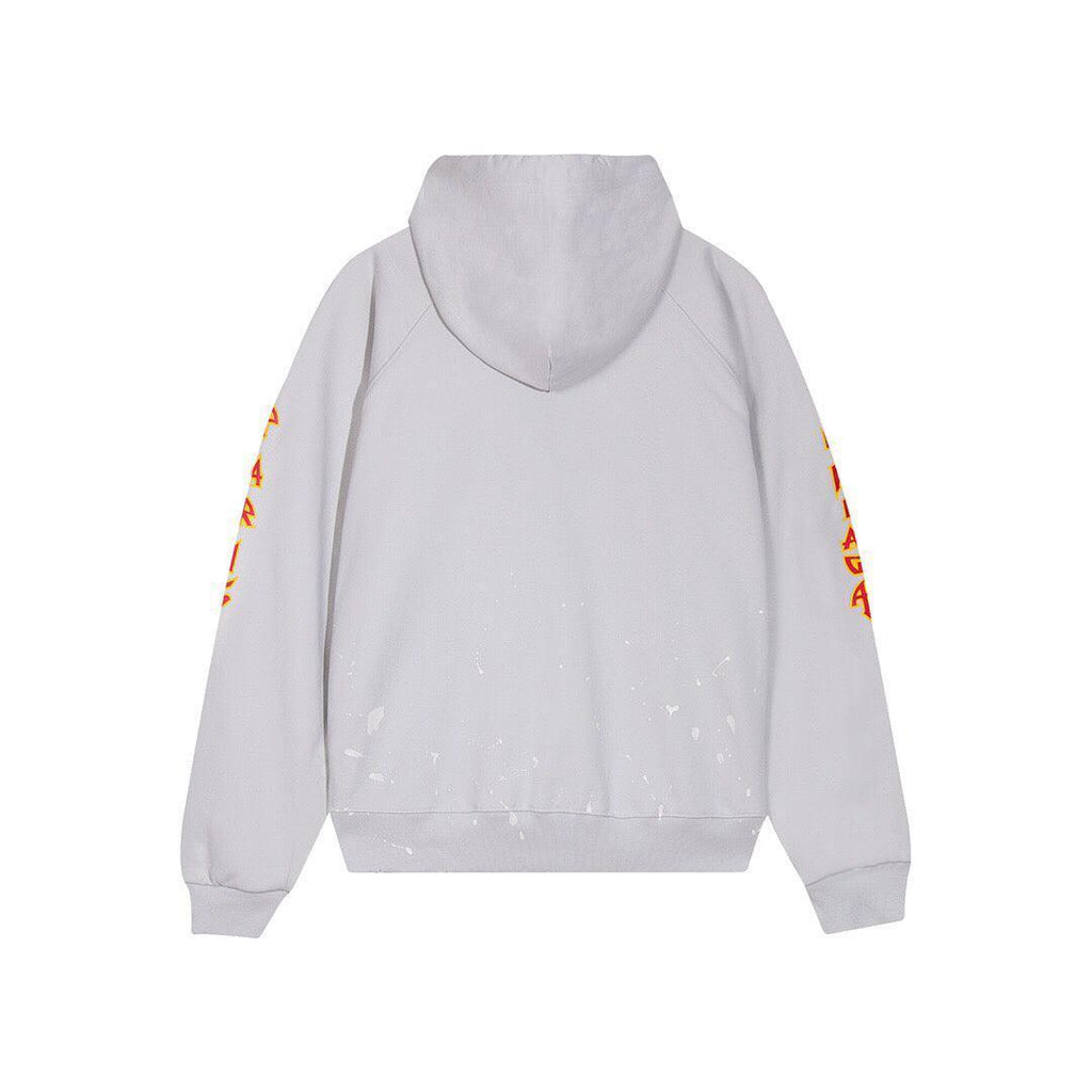Balenciaga logo-print detail hoodie – White