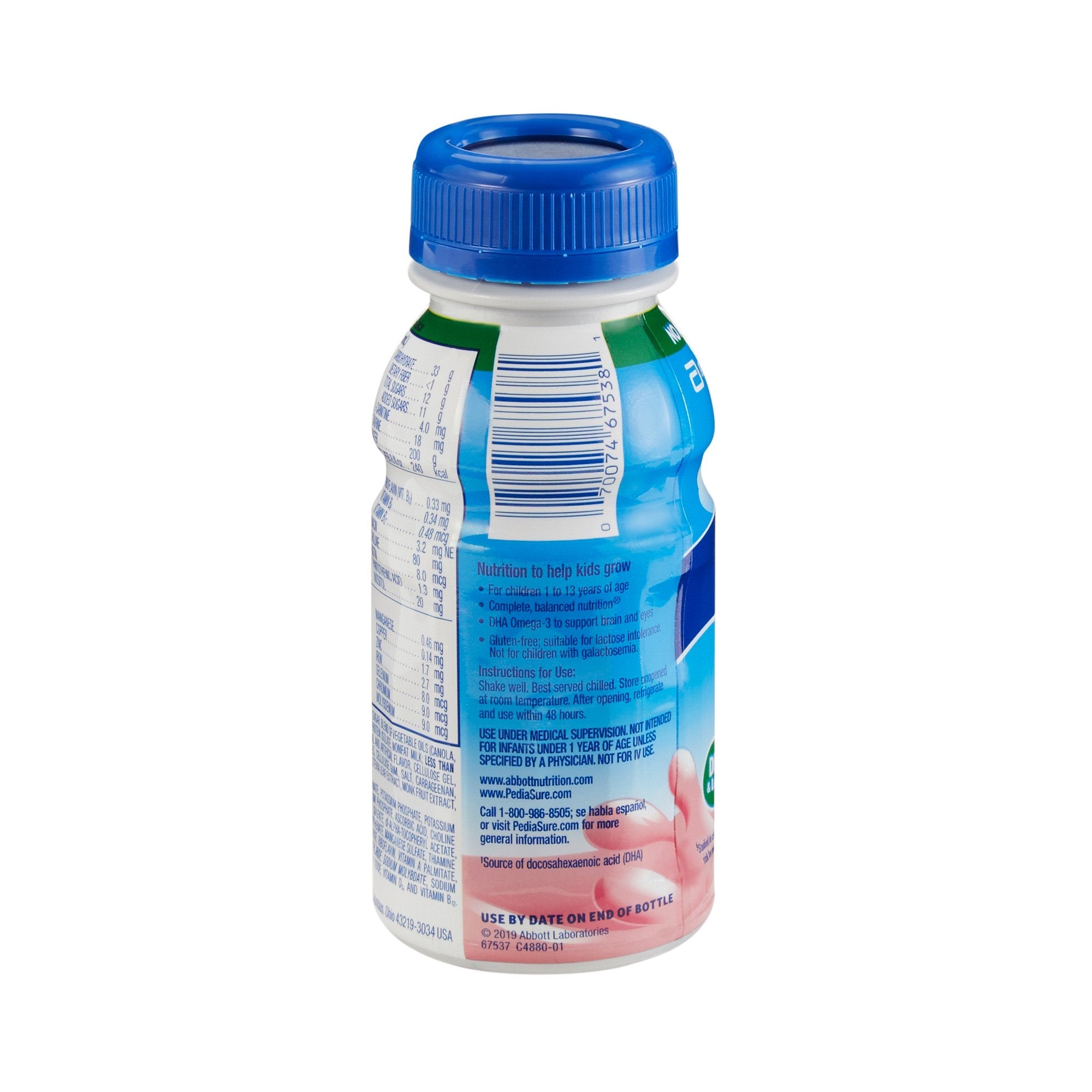 PediaSure® Grow & Gain Therapeutic Nutrition, Strawberry, 8-ounce bottle 67537