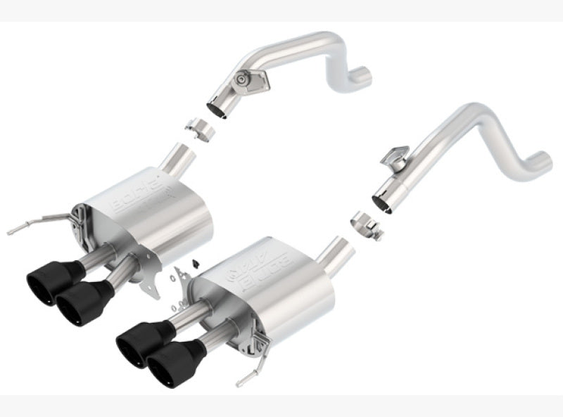 Borla 14-18 C7 Corvette Stingray Axle-Back ATAK Exhaust 2.75in To Muffler Dual 2.0in Out 4.25in Tip 11869CB
