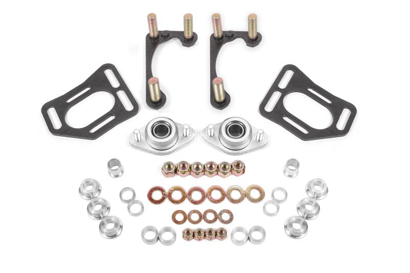 BMR Suspension BMR 90-93 Fox Mustang Caster Camber Plates - Black Hammertone WAK731H