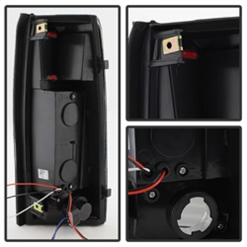 SPYDER Xtune Yukon Denali 99-00 LED Tail Lights Black Smoked ALT-JH-CCK88-LED-BKSM 9034459