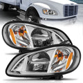 ANZO 2002-2014 Freightliner M2 LED Crystal Headlights Chrome Housing w/ Clear Lens (Pair) 131031