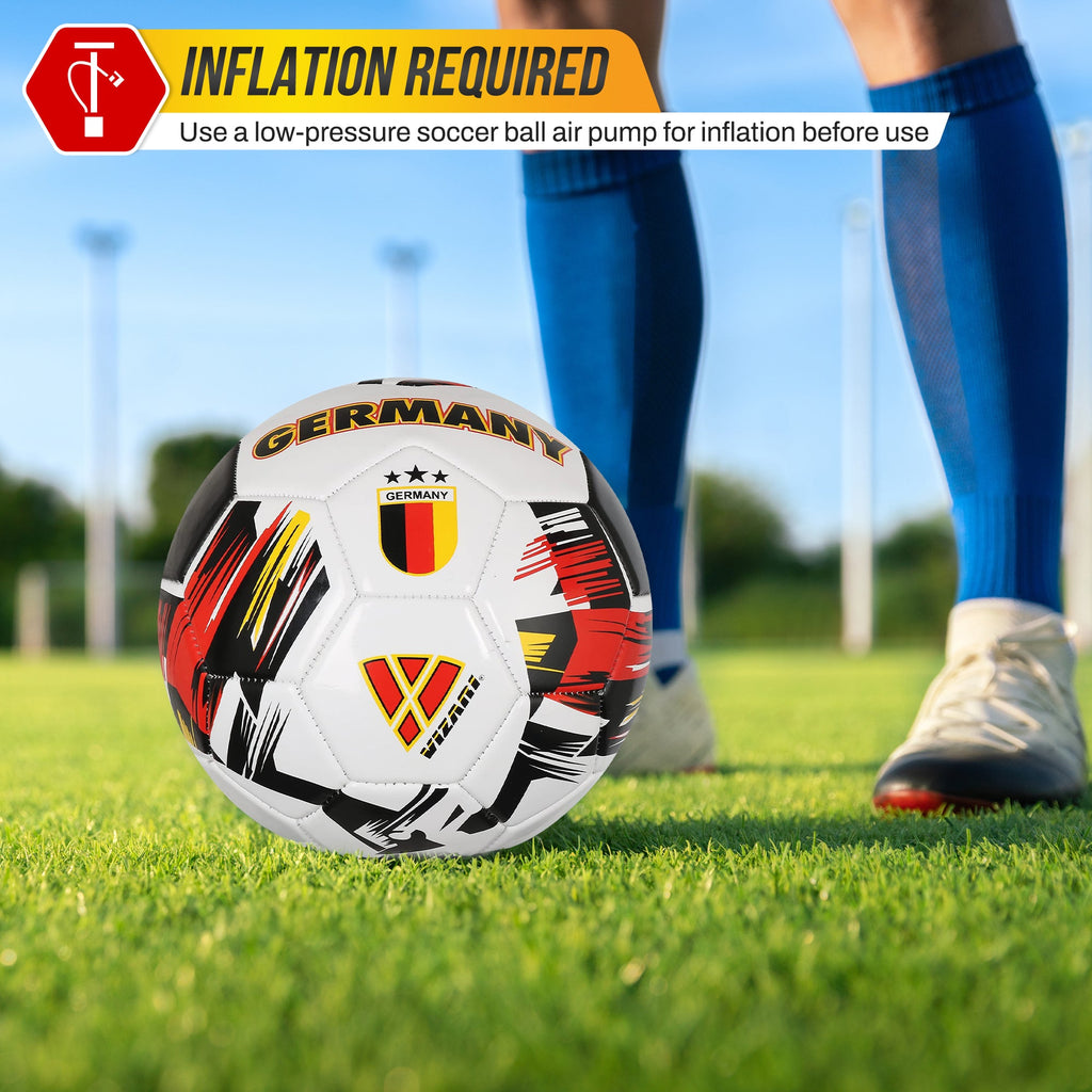 Mini National Team Soccer Balls-Germany White