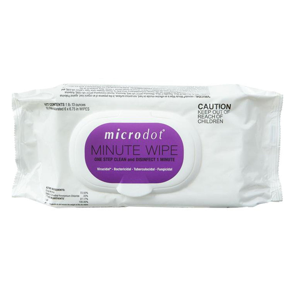 microdot® Minute Wipe, 60 Count Flat Pack 601-24