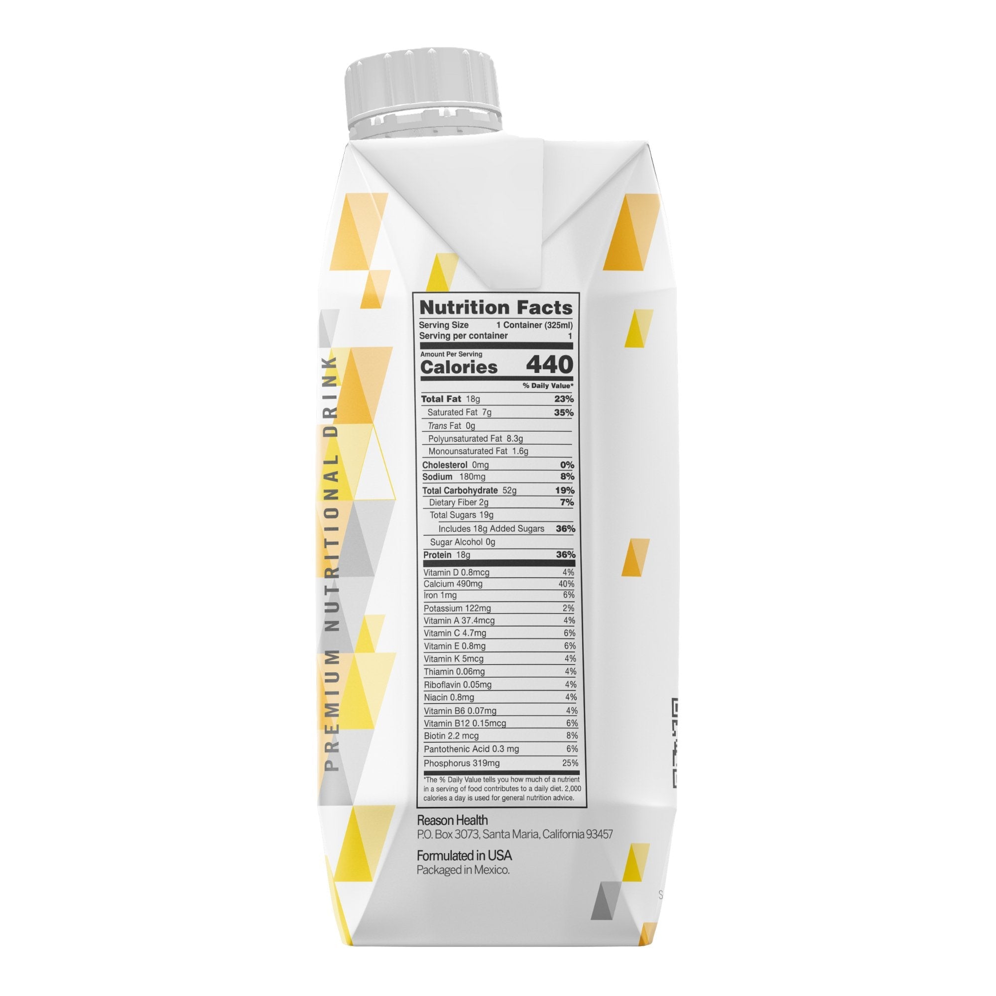 Reason™ Strawberry Premium Nutritional Drink, 11-ounce carton B0BVG12SW1