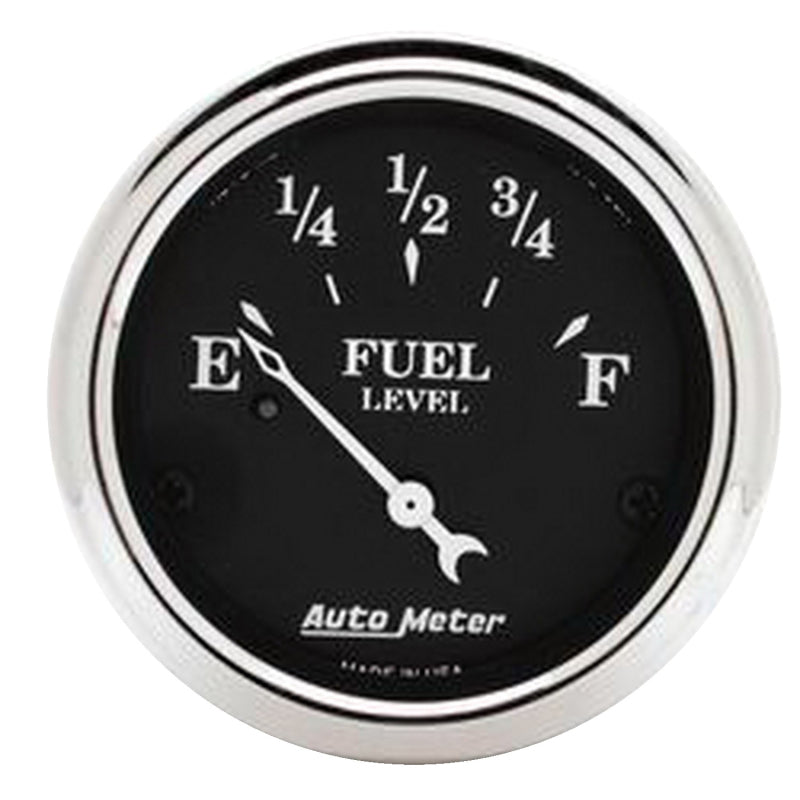 AutoMeter 40-46 Chevrolet Truck 5 Gauge Dash Kit (MPH/FUEL/OILP/WTMP/BAT) - Old Tyme Black 7057-OTB