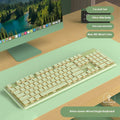 Prewalker V3 Wired Mute Keyboard Mouse Suit Mechanical Feeling Girls Office Typing Wireless Bluetooth Computer