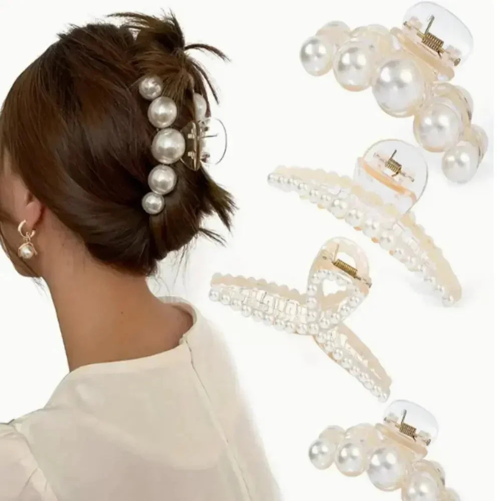 4pcs Large Shark Clip Hair Accessories Temperament.
