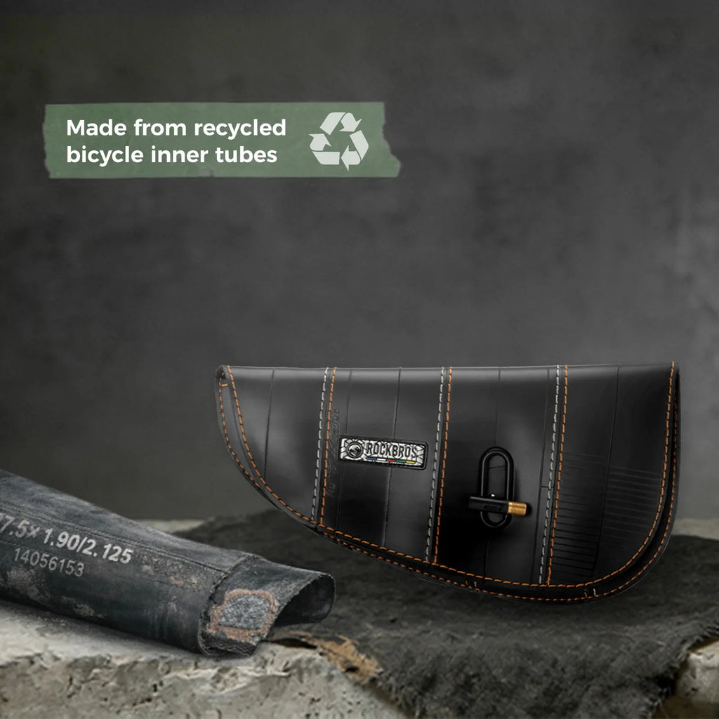 Sustainable Eco-Friendly Recycled Tire Bike Frame Bag 0.5L ROAD TO SKY