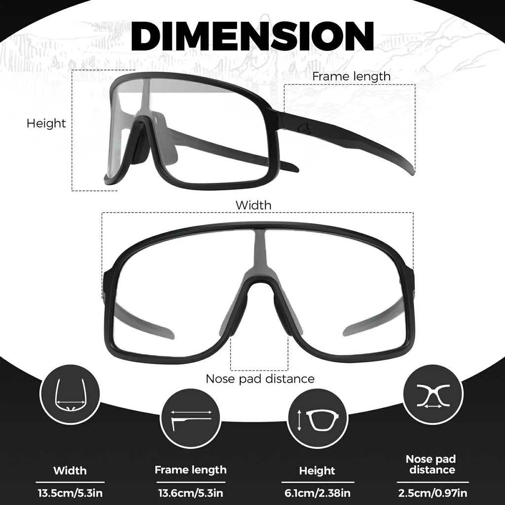 Polarized Photochromic Cycling Sunglasses