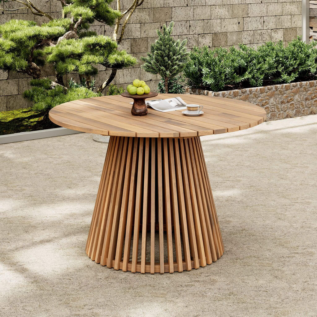 Alora Premium 5-Piece Acacia Wooden Outdoor Furniture Patio Set With Dining Chairs And Table (SAK70445)