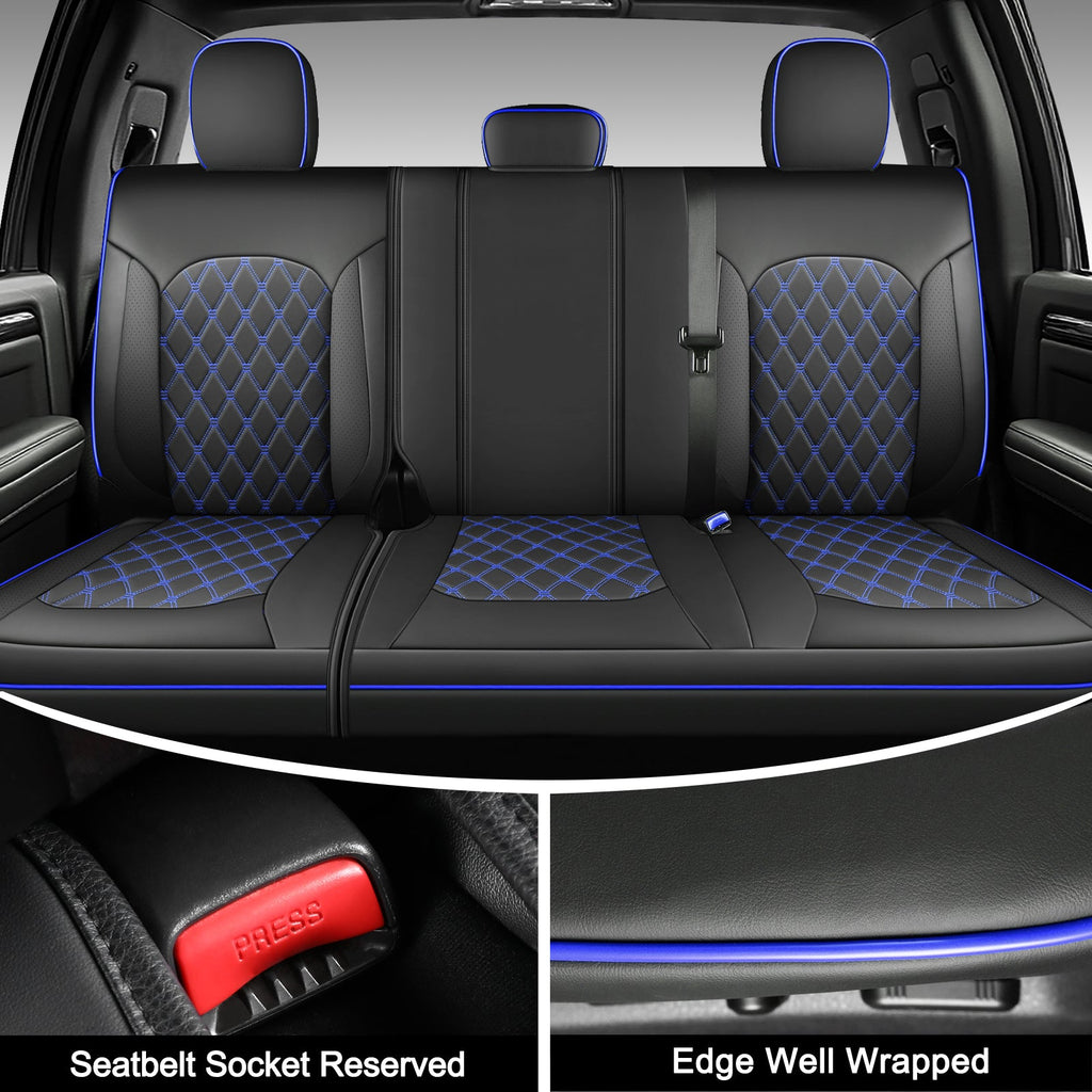Umbrauto Truck Seat Cover Fit for Silverado and Sierra,Blue