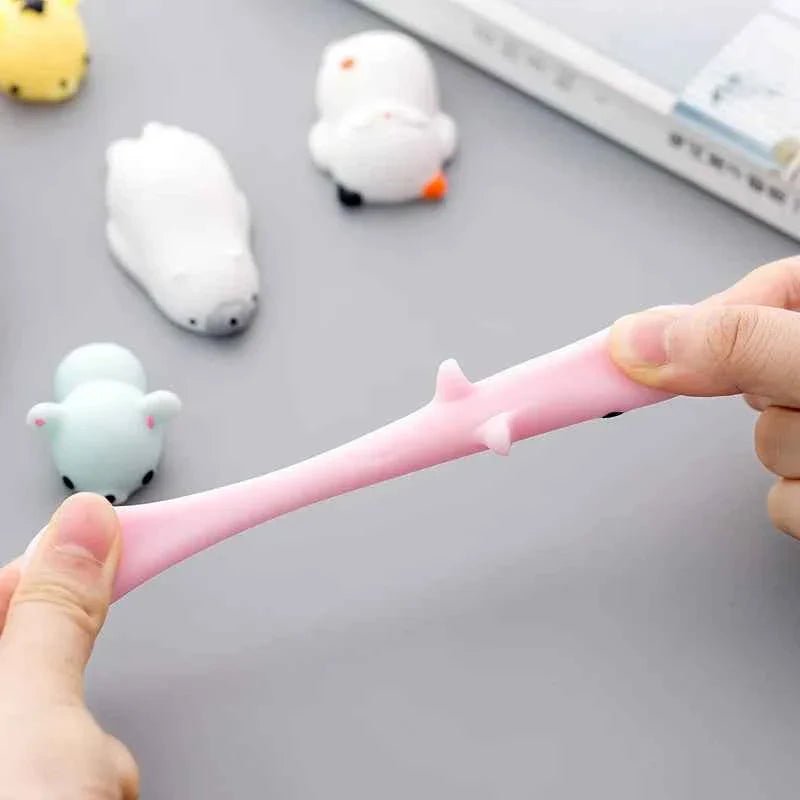 50 - 5PCS Mochi Squishies Kawaii Anima Squishy Toys For Kids Antistress Ball Squeeze Party Favors Stress Relief Toys For Birthday - PhishStones Products