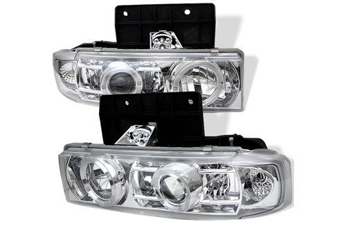 Spyder Auto Chevy Astro 95-05 Halo Projector Headlights Chrome