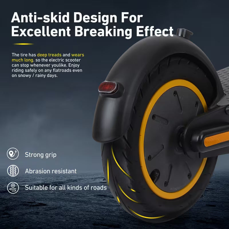 500W High Power Electric Scooter for Adults - 440.92LB Heavy Duty, 10" Inflatable Tires, 30-35KM Long Range, 36V15Ah & Dual Brake System, Foldable E-Scooter with Display, Rear-Wheel Drive, One-Click Start