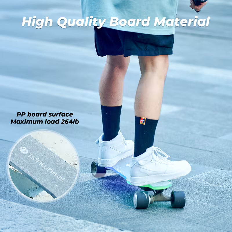 500W Powerful Electric Skateboard with Remote, Up to 12 Mph Max & 15 Miles Long Range, Electric Longboard for Adults ＆Teens Birthday Christmas Gifts