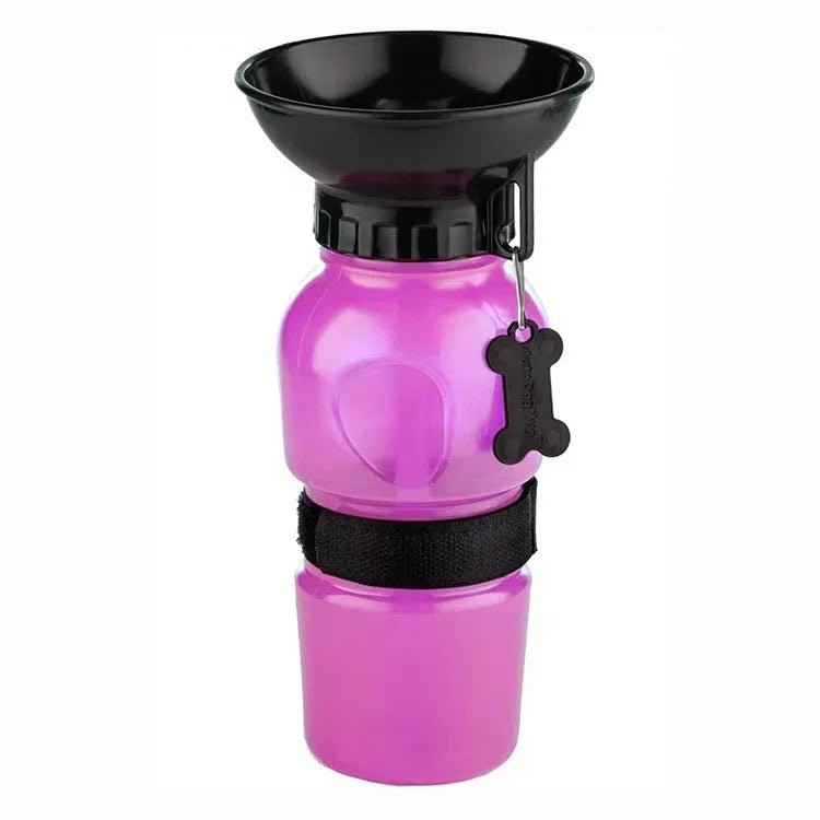 500ml Outdoor Portable Pet Water Bottle – Leakproof Dog & Cat Travel Cup with Drinking Bowl Feeder - PhishStones Products
