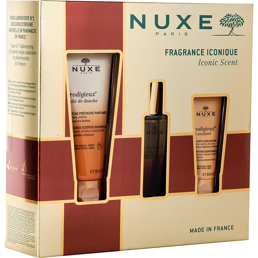 Legendary Scent Set: Prodigieux&reg; Le Parfum 30ml +  Prodigieux&reg; Huile De Douche 100ml +   Prodigieux Body Lotion 30ml --3pcs