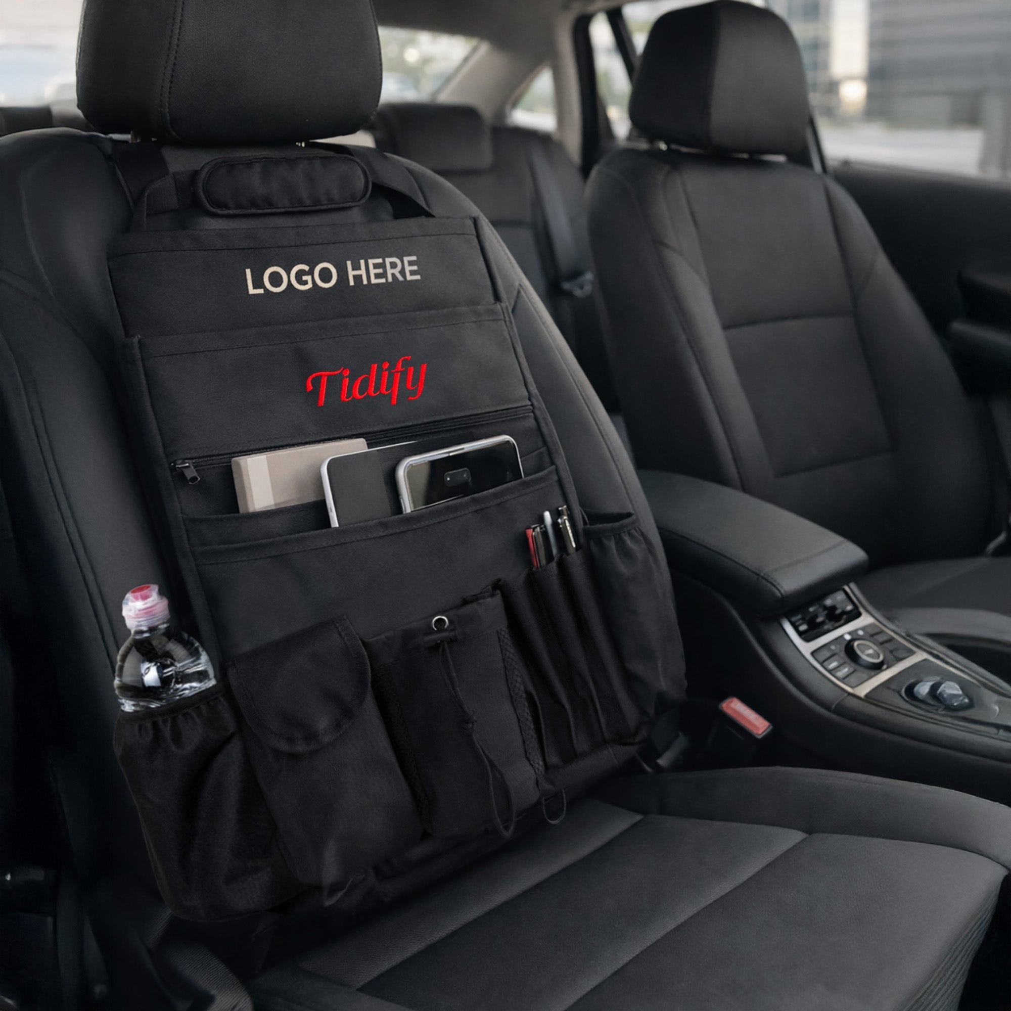 Personalized Car Seat Organizer – Custom Name or Logo