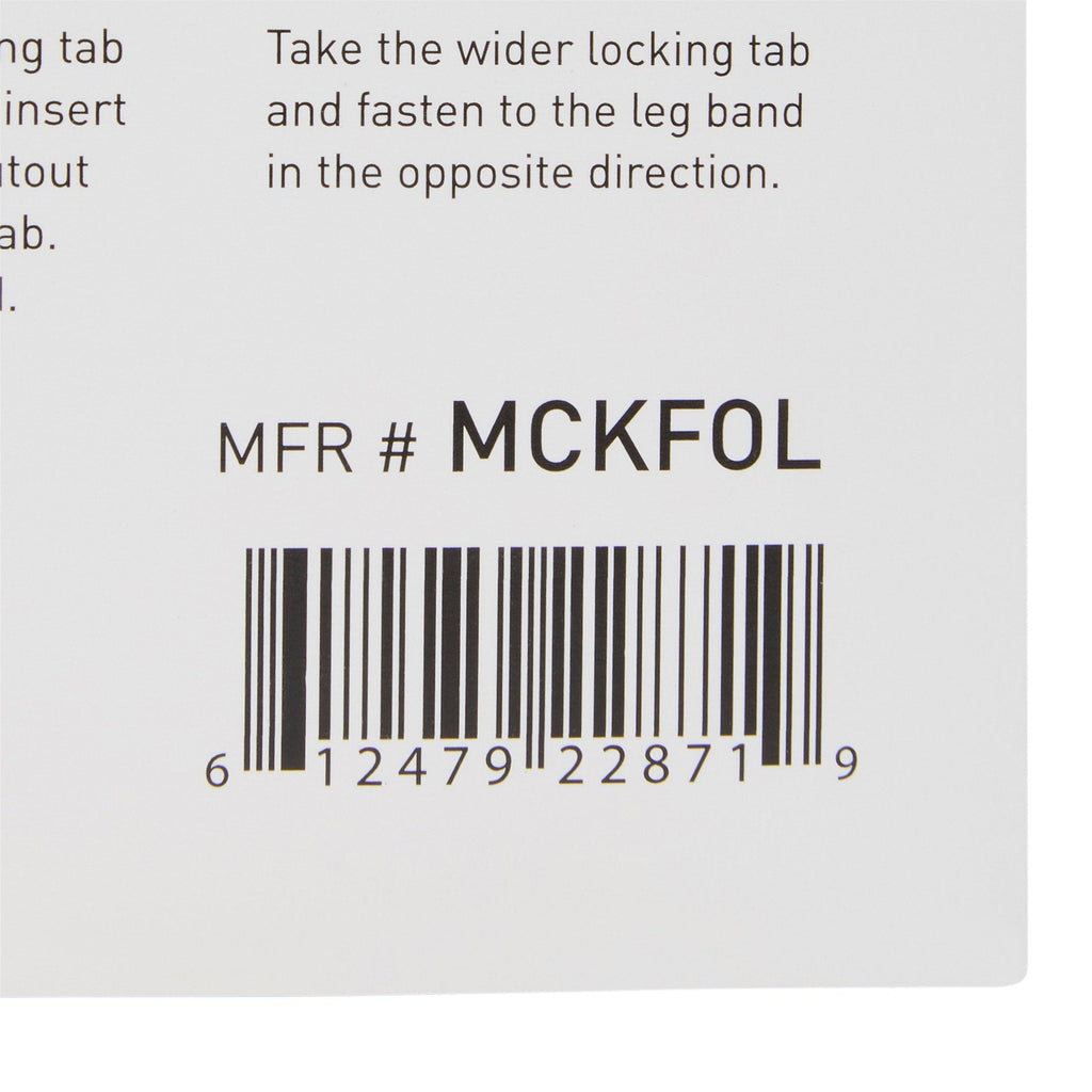 McKesson Foley Catheter Holder Leg Strap With Dual-Locking Tabs, 2 x 24 Inch MCKFOL