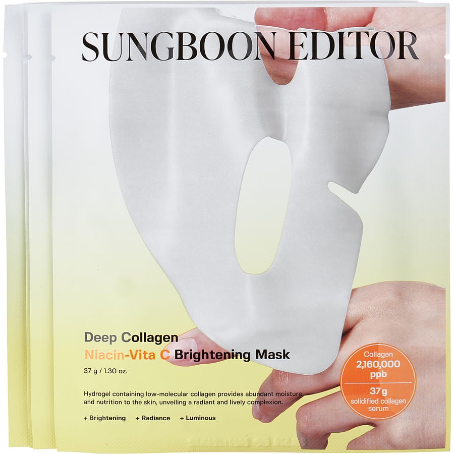 Deep Collagen Niacin Vita C Brightening Mask  --4x37g/1.3oz