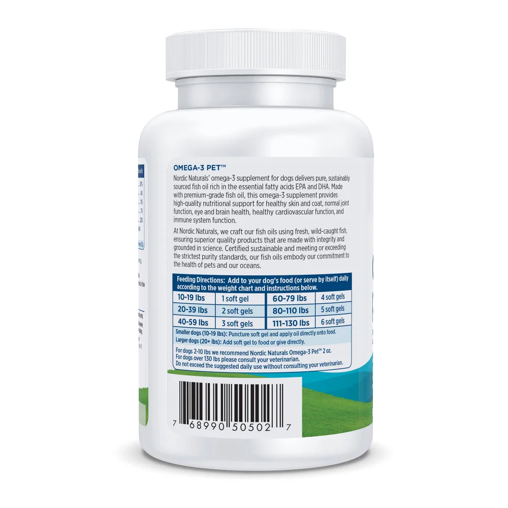 Nordic Naturals - Dog Omega-3 Oil, 90 Count - Skin and Coat