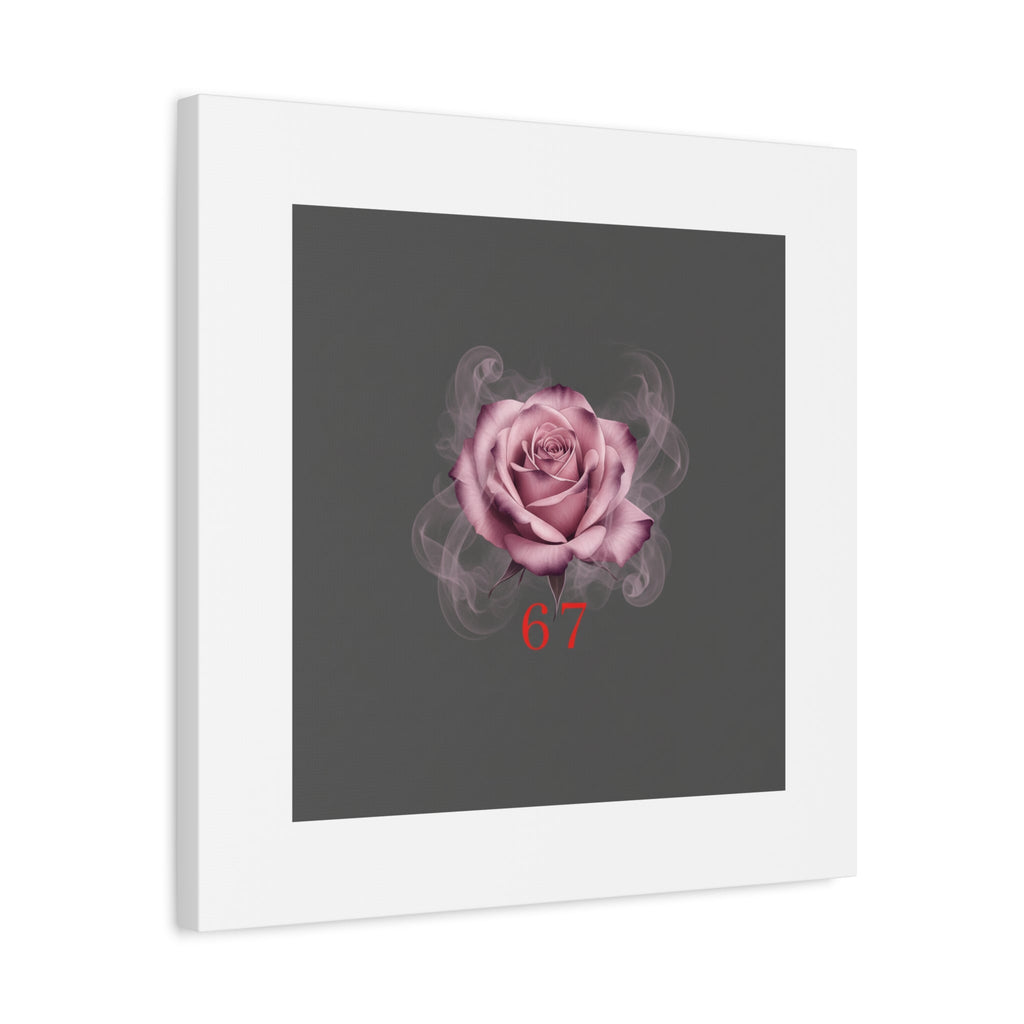 6 7 Valentine's Canvas | Viral Gothic Rose Wall Art | 6 7 Meaning Dark Romance