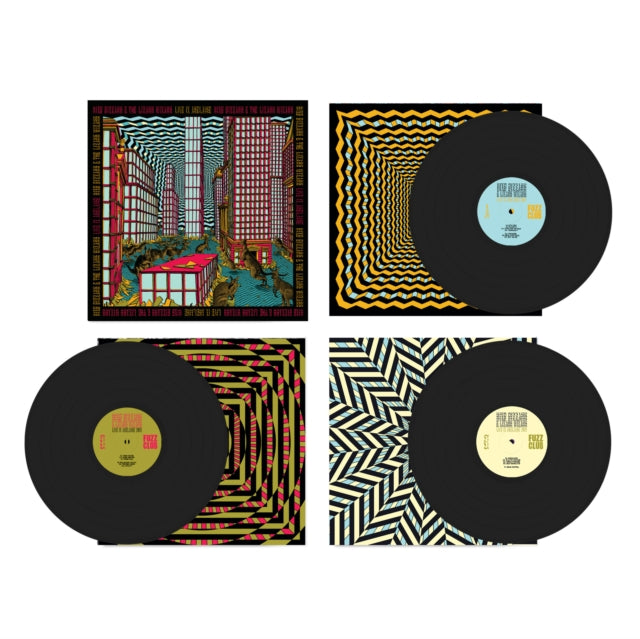 King Gizzard & The Lizard Wizard - Laminated Denim (Lucky Rainbow LP Vinyl) & Live In London '19 (Fuzz Club Official Bootleg) (Coloured LP Vinyl) & Live In Asheville '19 (Fuzz Club Official Bootleg) & Live In Melbourne '21 (Yellow Vinyl/2LP) (I) &