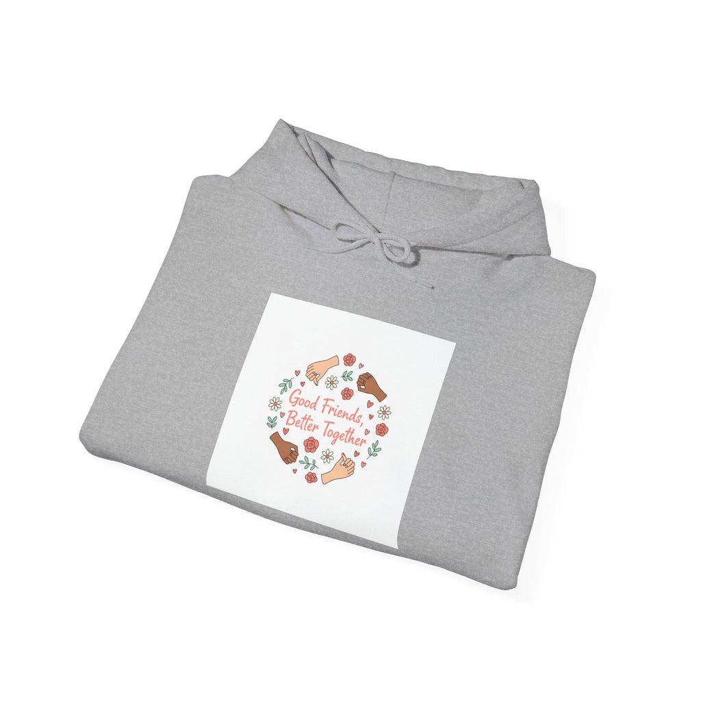 Platonic Love Floral Wreath Hoodie | Friendship Valentine, Galentine’s