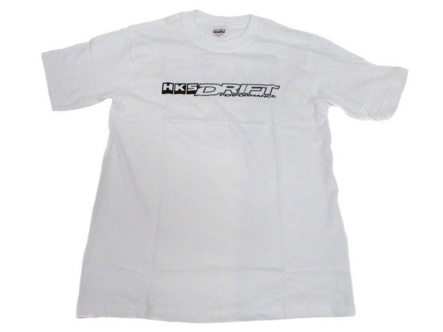 HKS Small Drift Performance White Turbee T-Shirt