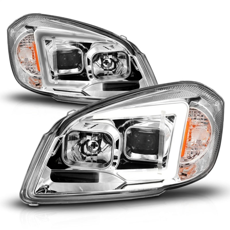 ANZO 05-10 Chevrolet Cobalt / 07-10 Pontiac G5 LED Projector Headlights Black Housing 121576