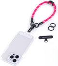 project-cb Phone Wrist Strap 1,Tether Tab 2,Phone Wristlet,Lanyard Wrist Strap,Key Holder,KeyChain,KeyRing×2(Magenta)