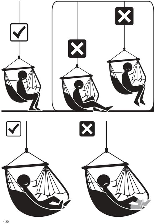 LA SIESTA® - XL King Domingo Hammock Swing Chair - Weather & Tear Resistant Hanging Hammock Chair - Indoor Outdoor Hammock Chair Swing - Hanging Chair for Patio Porch Bedroom - Max 355 Lbs, Lime
