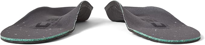 Icebug Comfort Insoles with Dynamic Arch Support, Charcoal Medium Arch, M 7/W 8.5-9