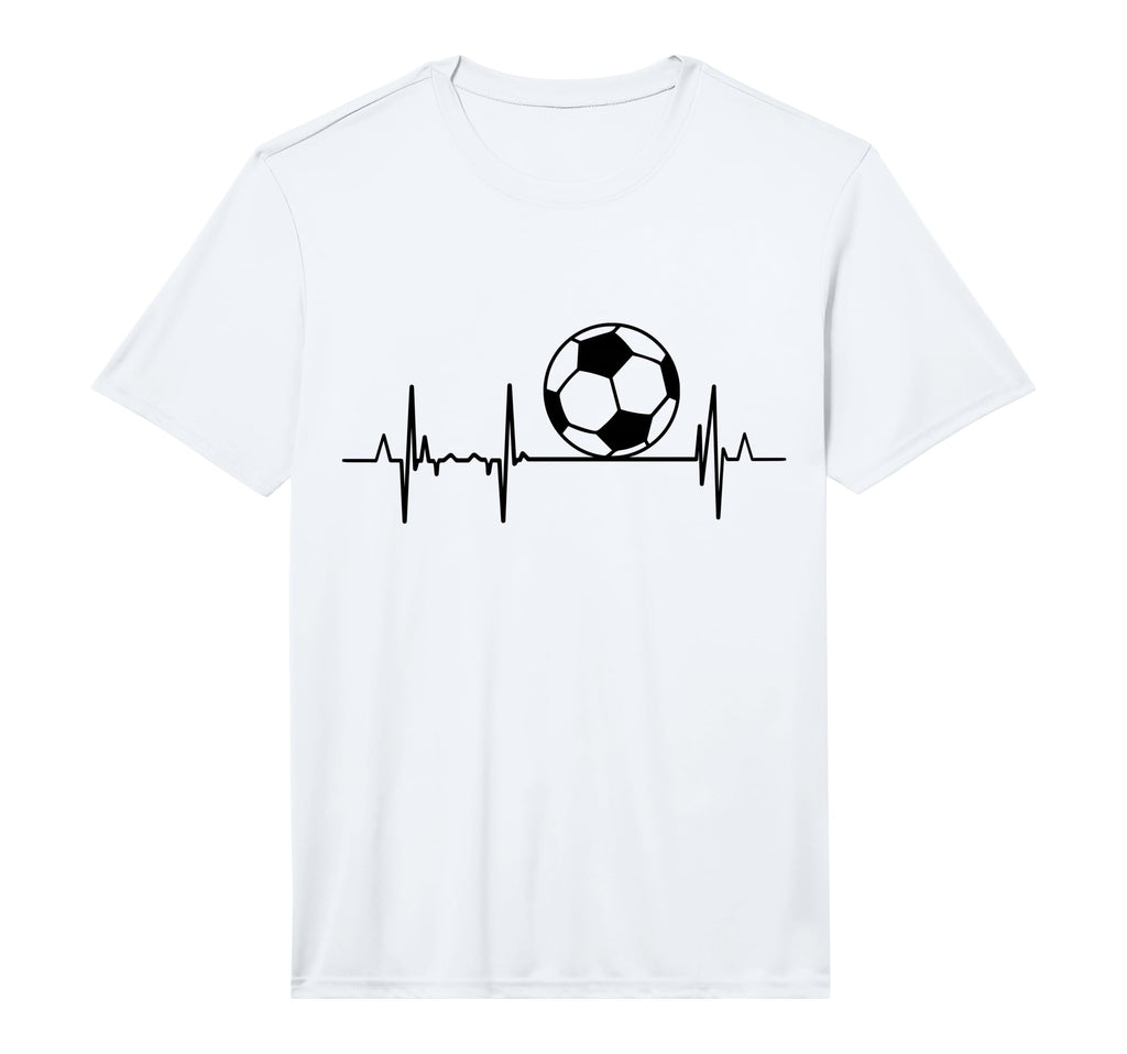 Heartline Soccer Instructor Ecg T-Shirt - Streetwear Style for Adults