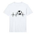 Heartline Soccer Instructor Ecg T-Shirt - Streetwear Style for Adults