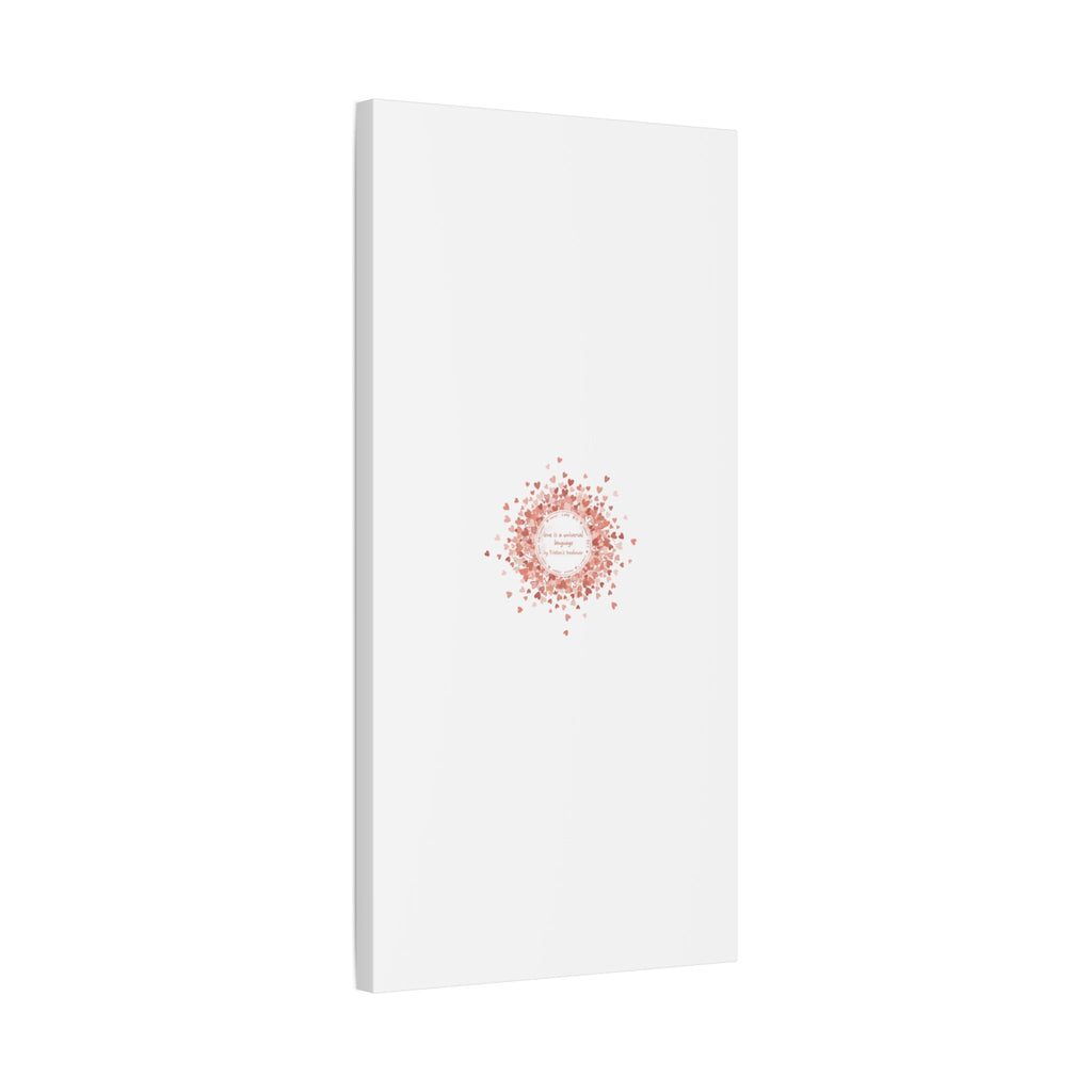 Tiny Heart Confetti Canvas | Matte Stretched Wall Art