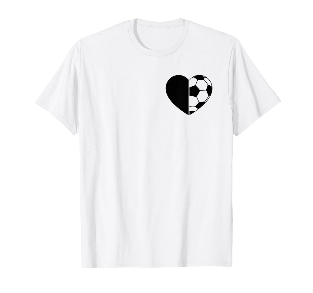 Soccer Love Heart Fans And Players T-Shirt - Unique Graphic for Adults